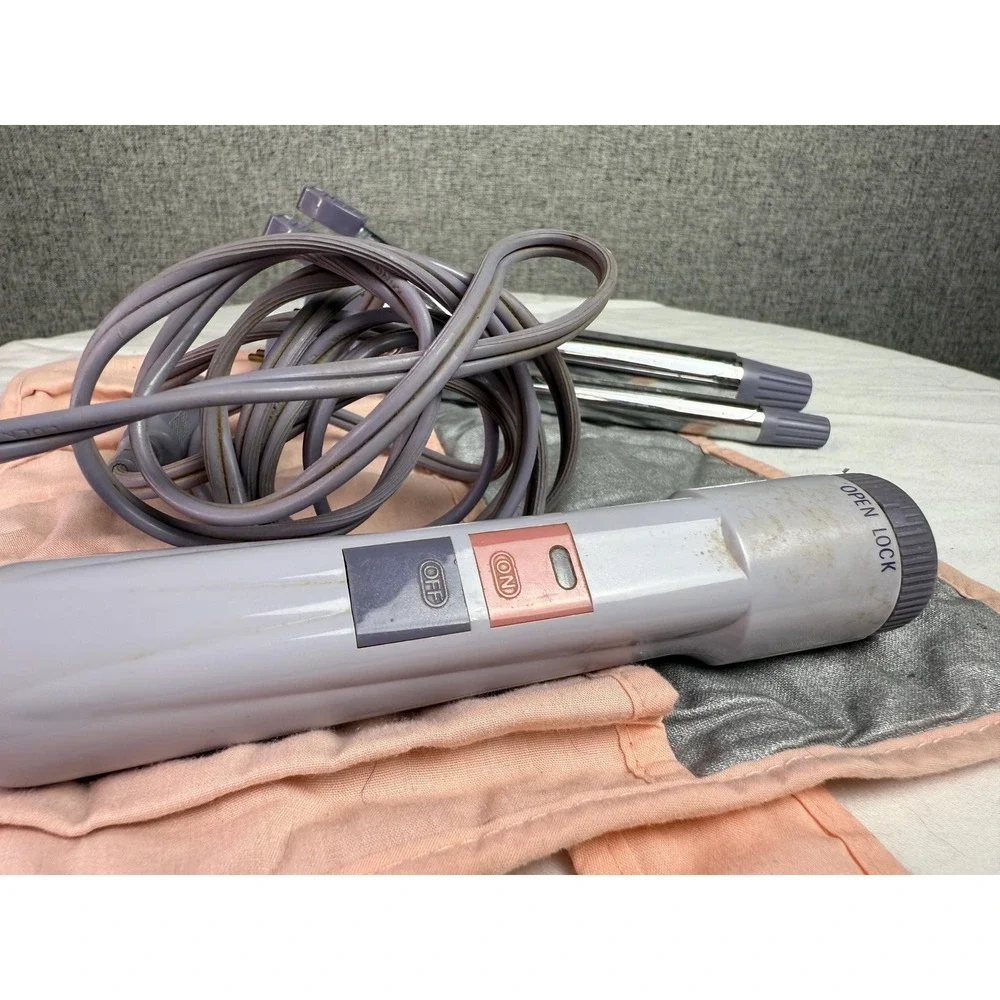 Vintage Vidal Sassoon VS-195 Quick-Change Curling‎ Iron Kit Auto Shut Off
